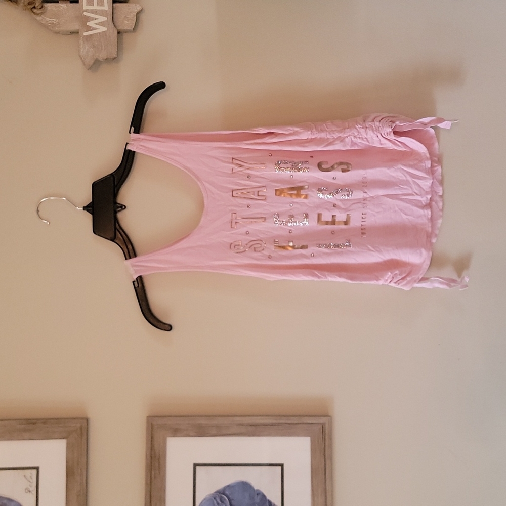 Justice tanktop pink